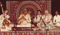 Pt. Taranath Hattangady accompanying flautist Pt. Narahari Karnad